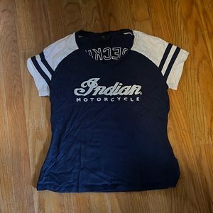 Indian Motorcycle, “wrecking crew” Womens tee